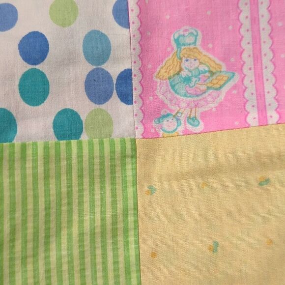 Vintage patchwork blanket quilt - Picture 6 of 7